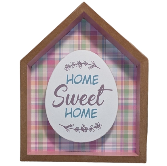 Signature Select Seasons Home Sweet Home Shadowbox Wooden Decoration - Picture 1 of 9